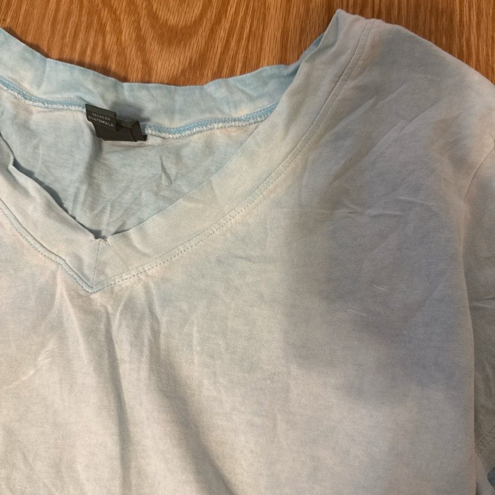 Light Blue V-Neck T-Shirt